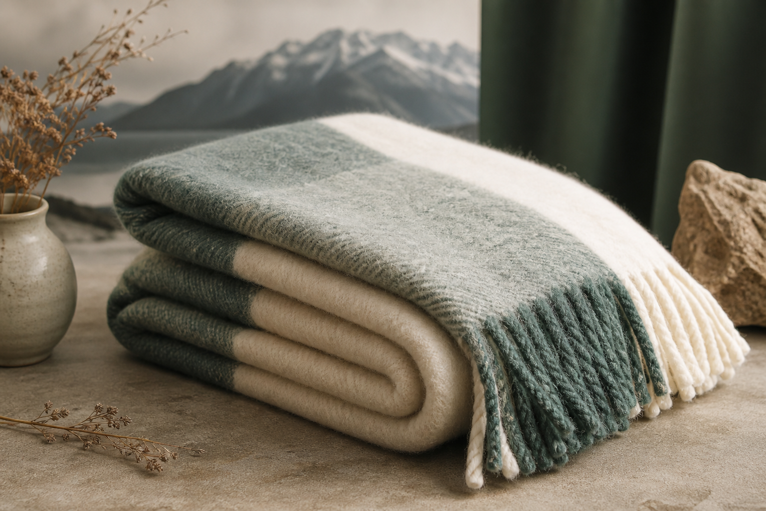 Alpine wool throw product photo